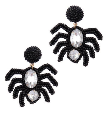 Rhinestone Spider Earring