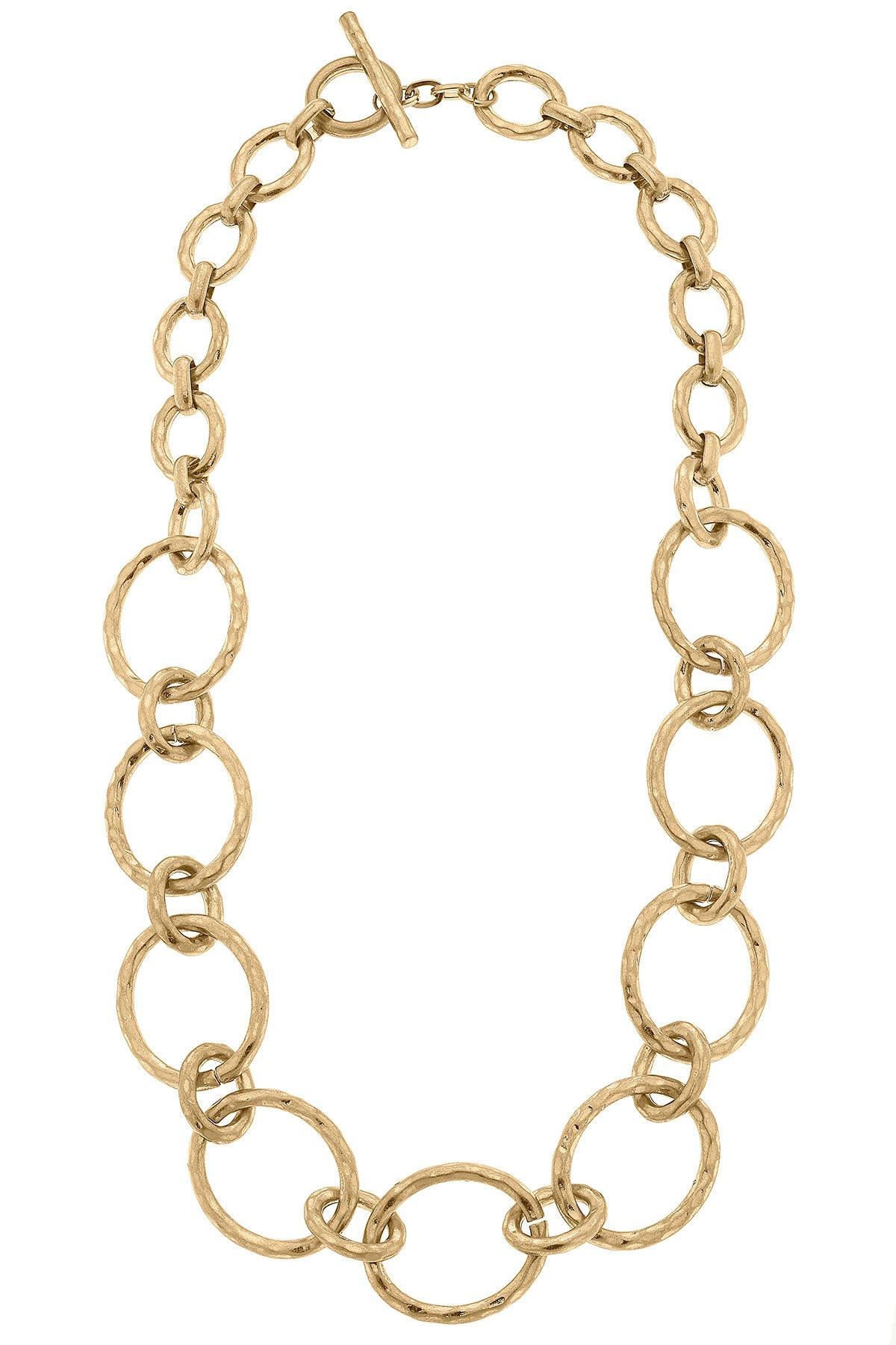 Bliss Hammered Chain Necklace