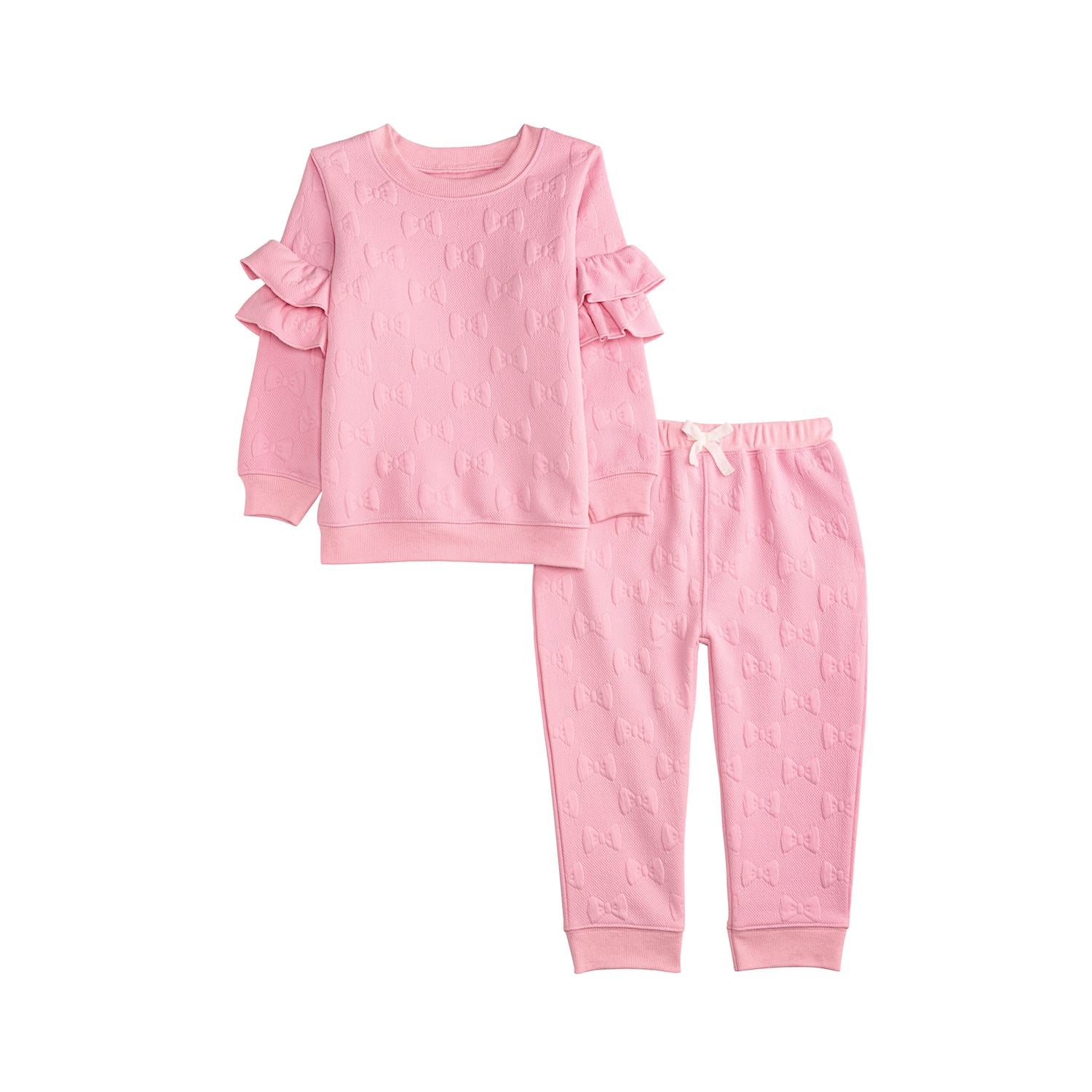 Quilted Bow Jogger Set