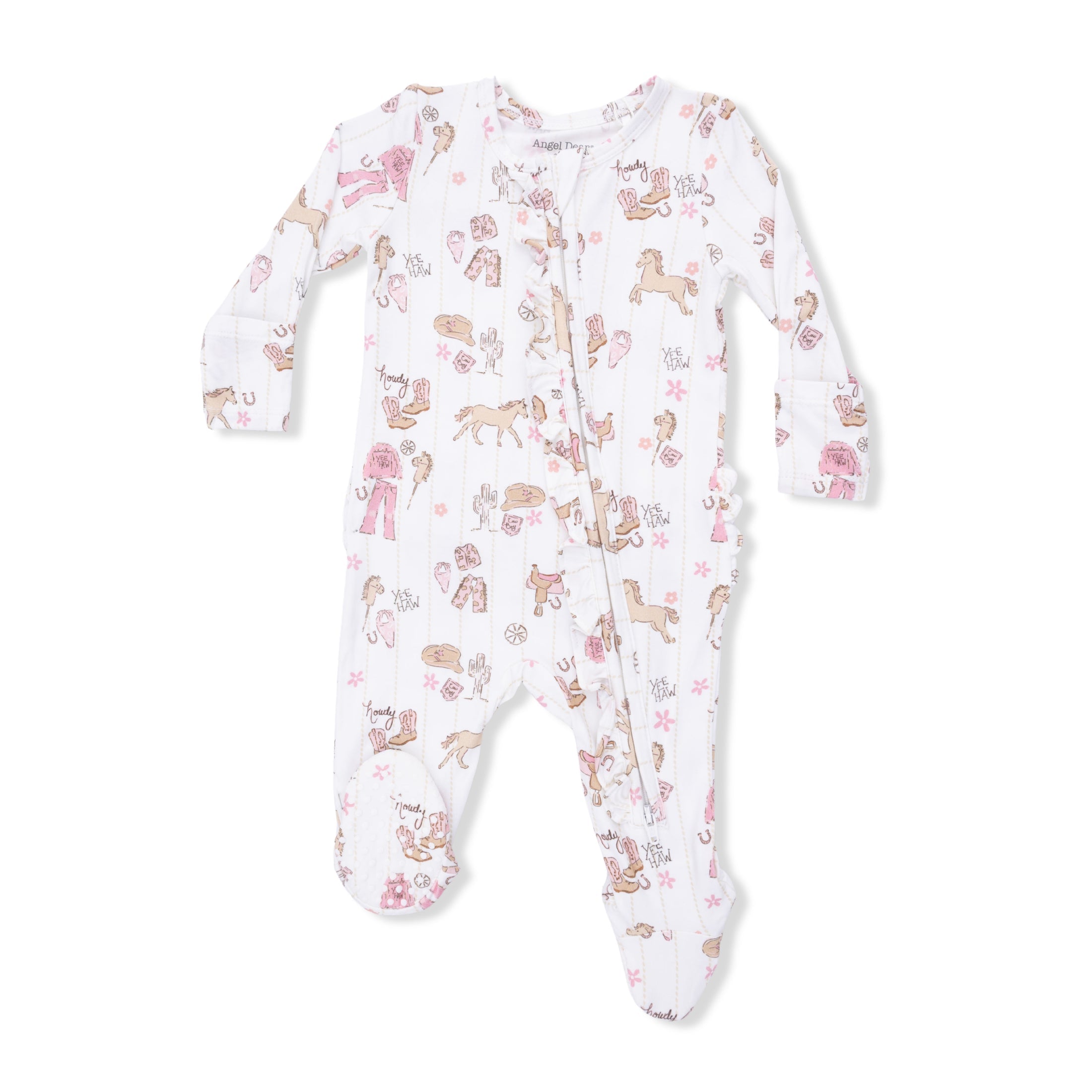 Cowgirl Nursery Ruffle Footie