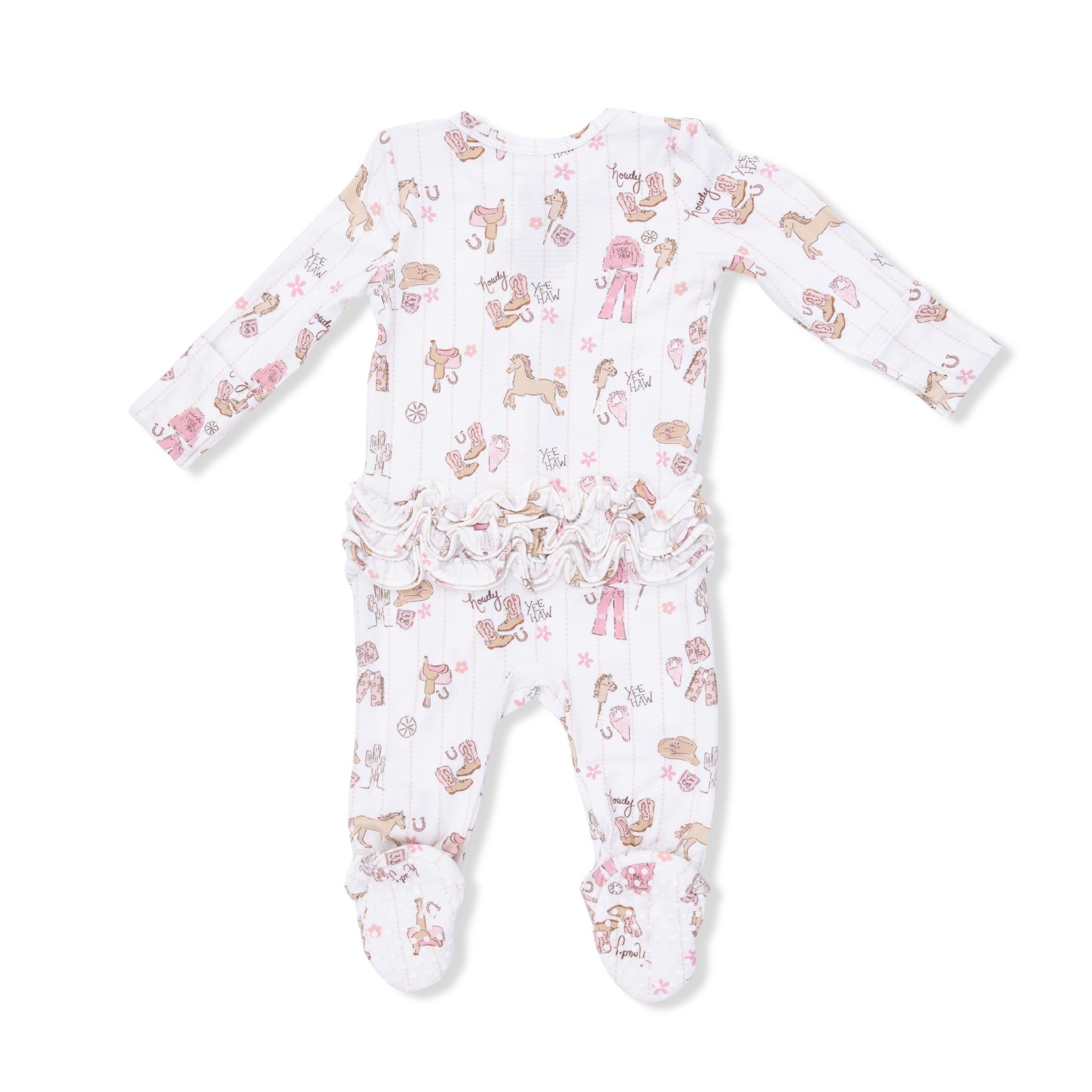 Cowgirl Nursery Ruffle Footie