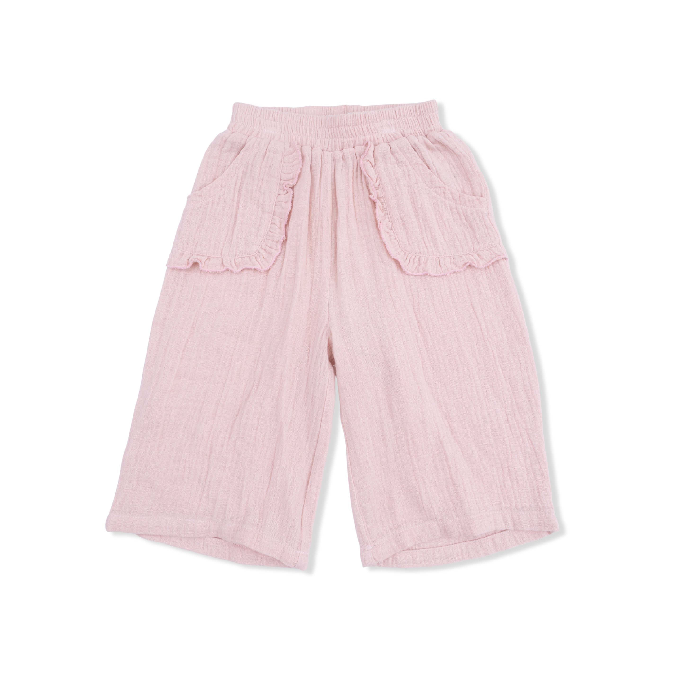 Wide Leg Pant W/Ruffle Pocket
