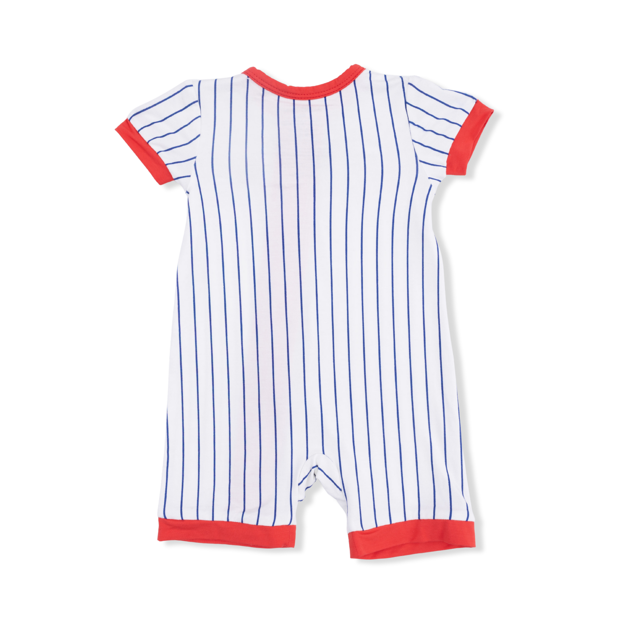 Baseball Shortie Zipper Romper