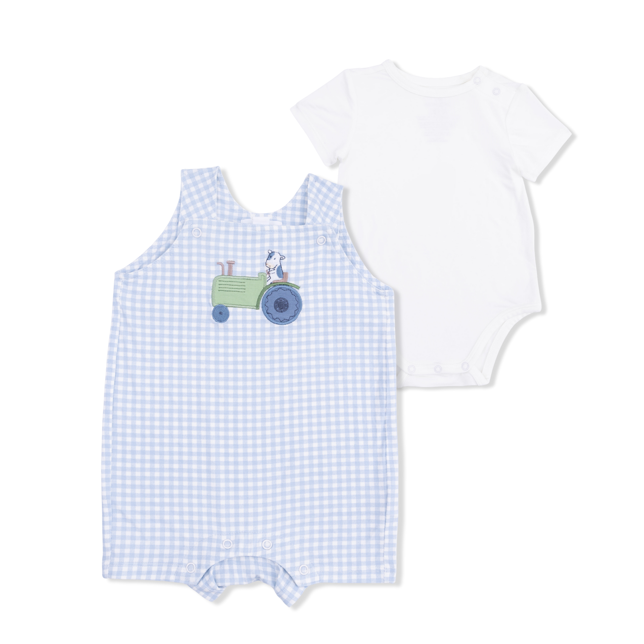 Farm Animal Overall Shortie