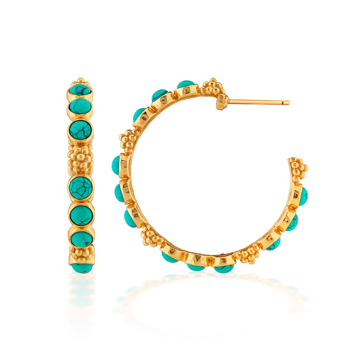 Berry Gem Hoop Earring
