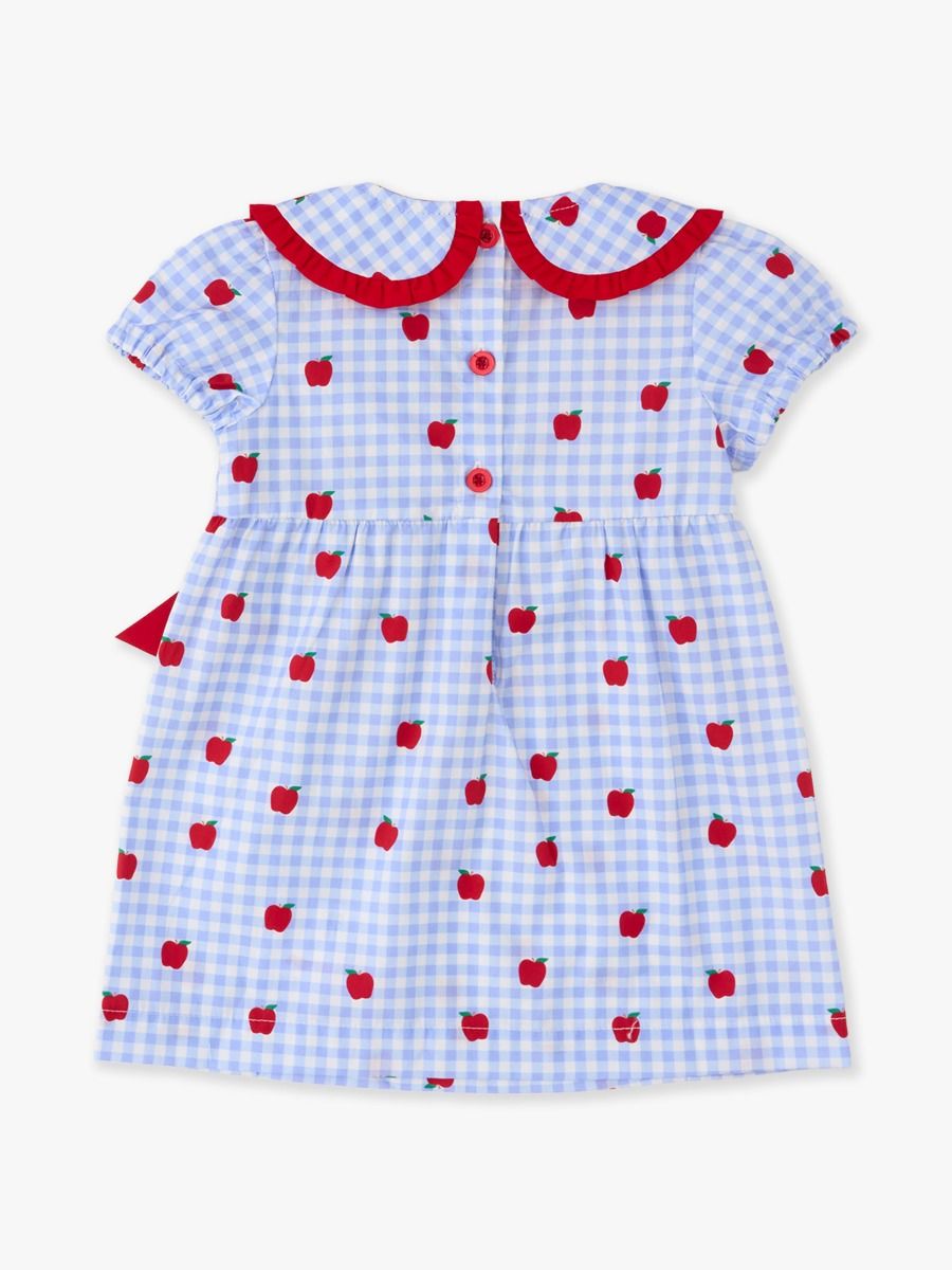 Woven Peter Pan Ruffle Bow Dress