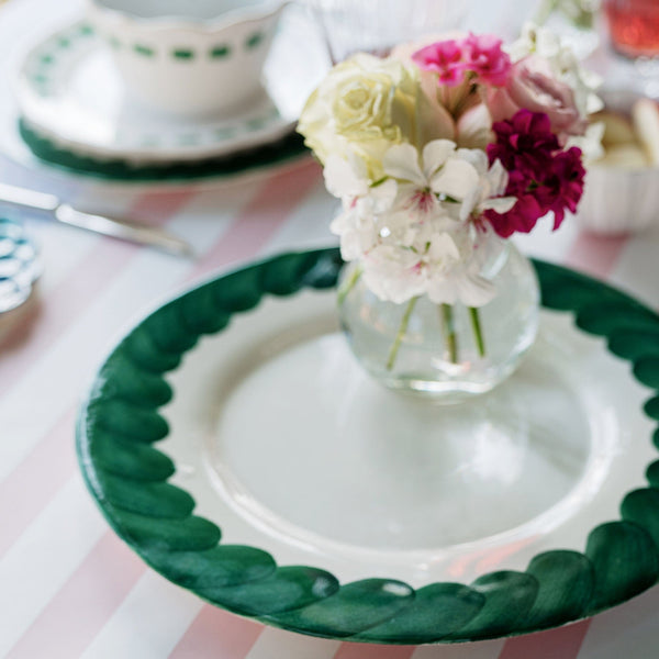 Lisbon Green Brushstroke Platter