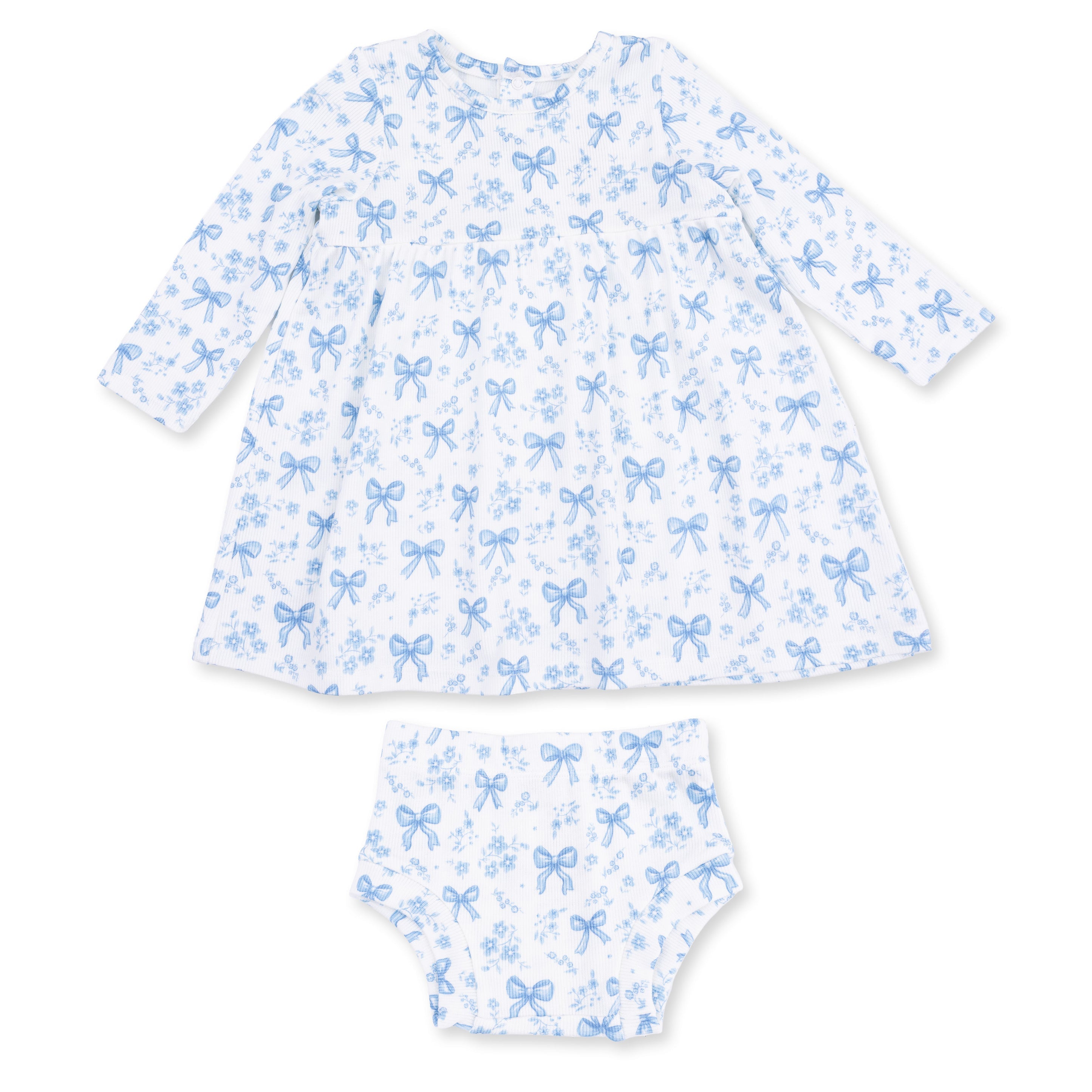 Simple Dress And Bloomer Set