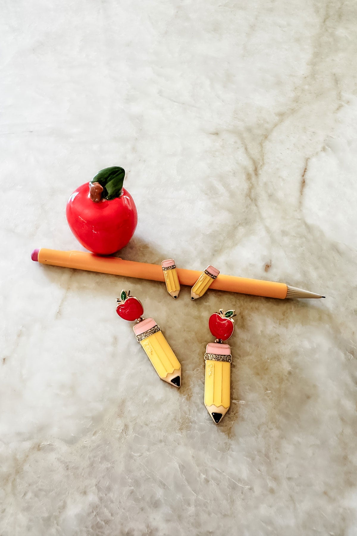 Teacher's Apple/Pencil Earng