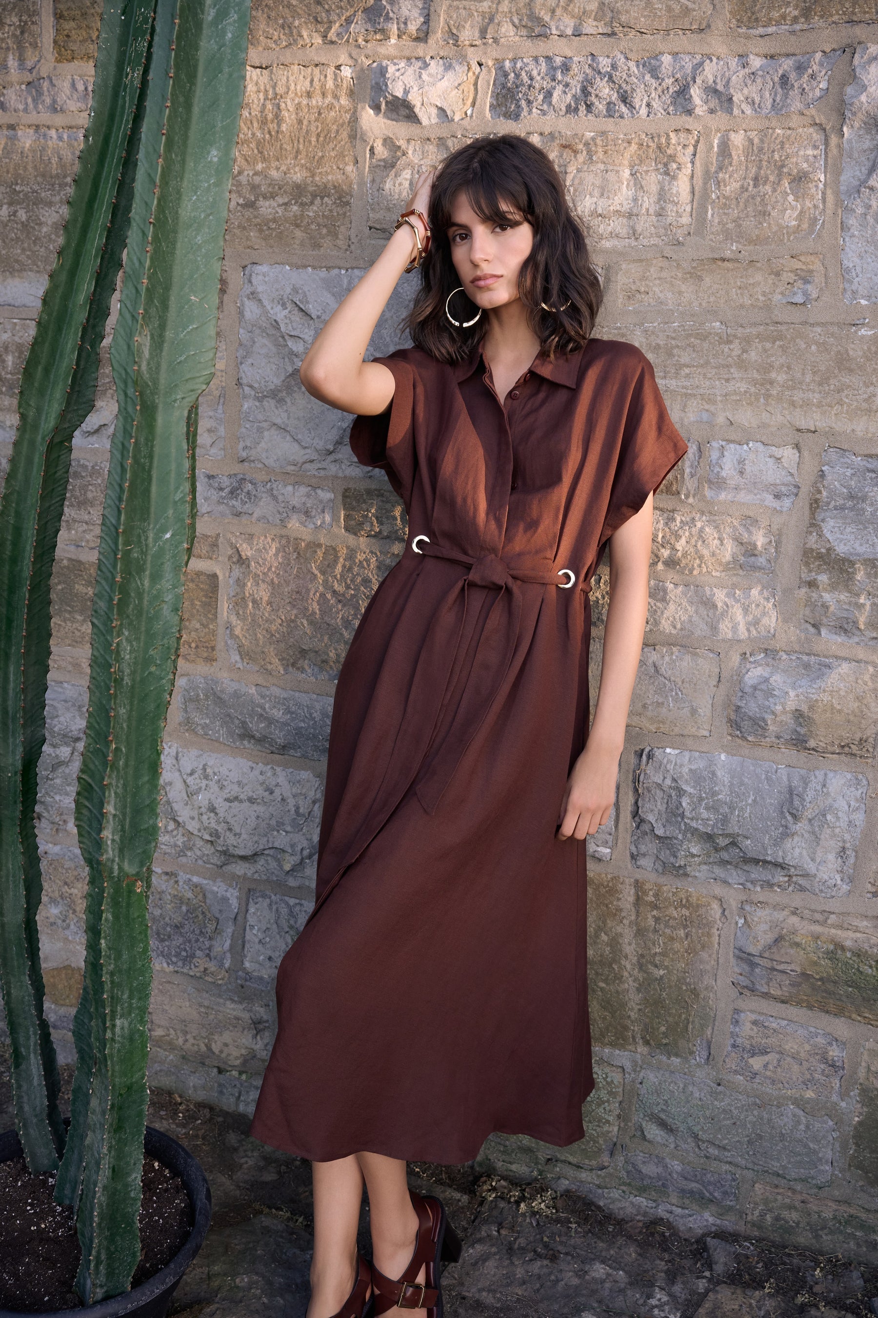 Button-Down Dress With Pockets