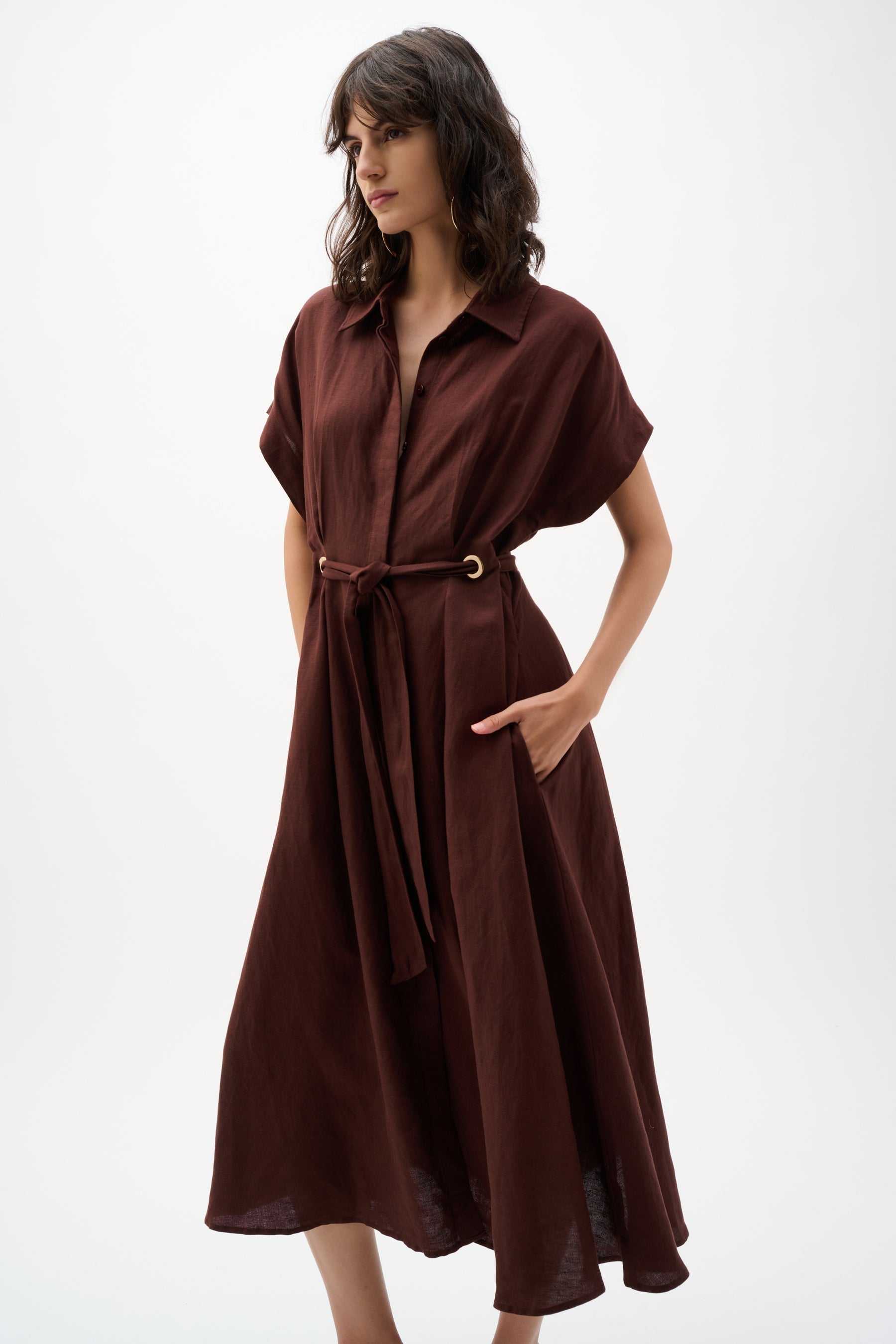Button-Down Dress With Pockets