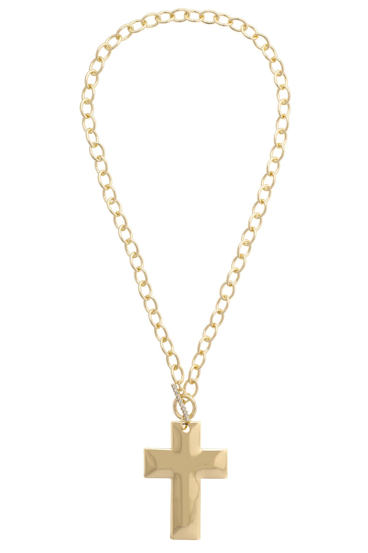 Cross Toggle Necklace