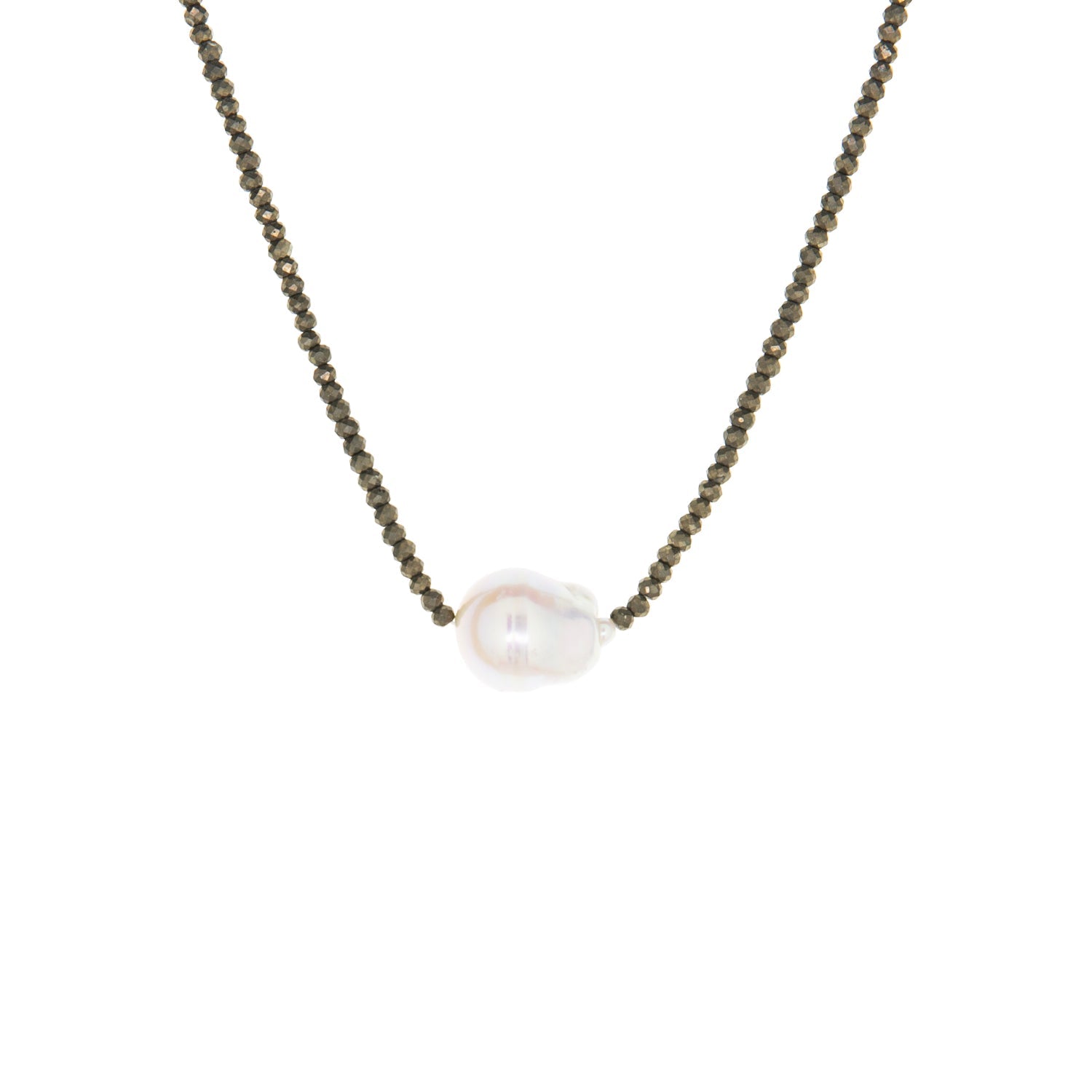 Stone Necklace With Pearl