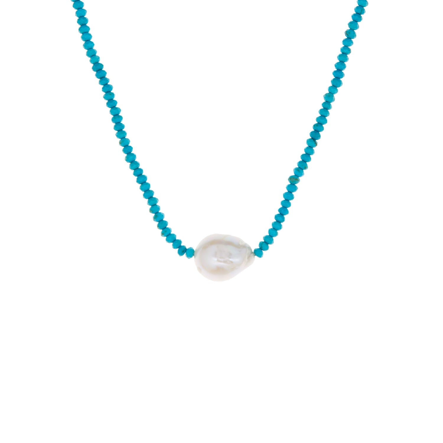 Stone Necklace With Pearl