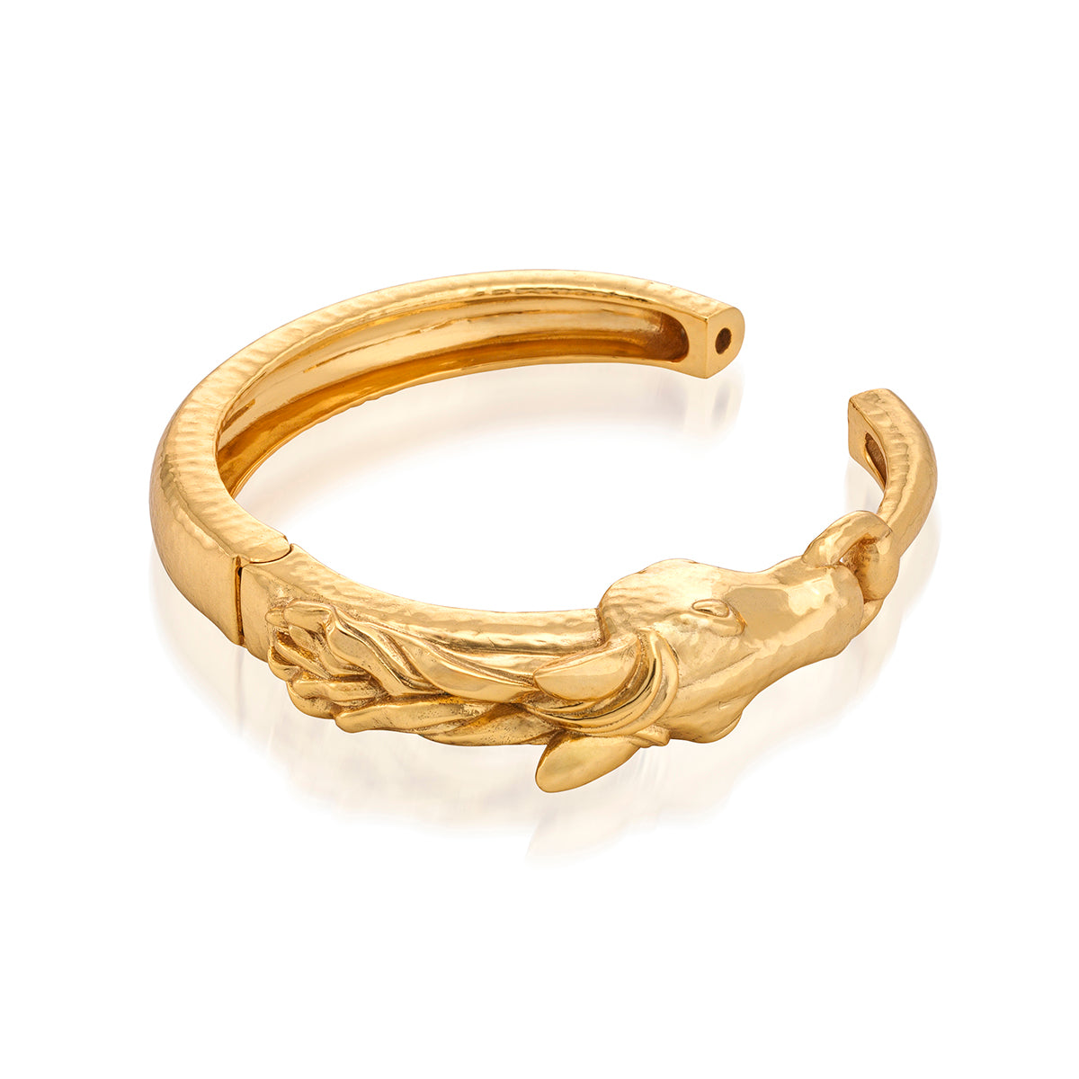 Equestrian Horsehead Hinged Bangle