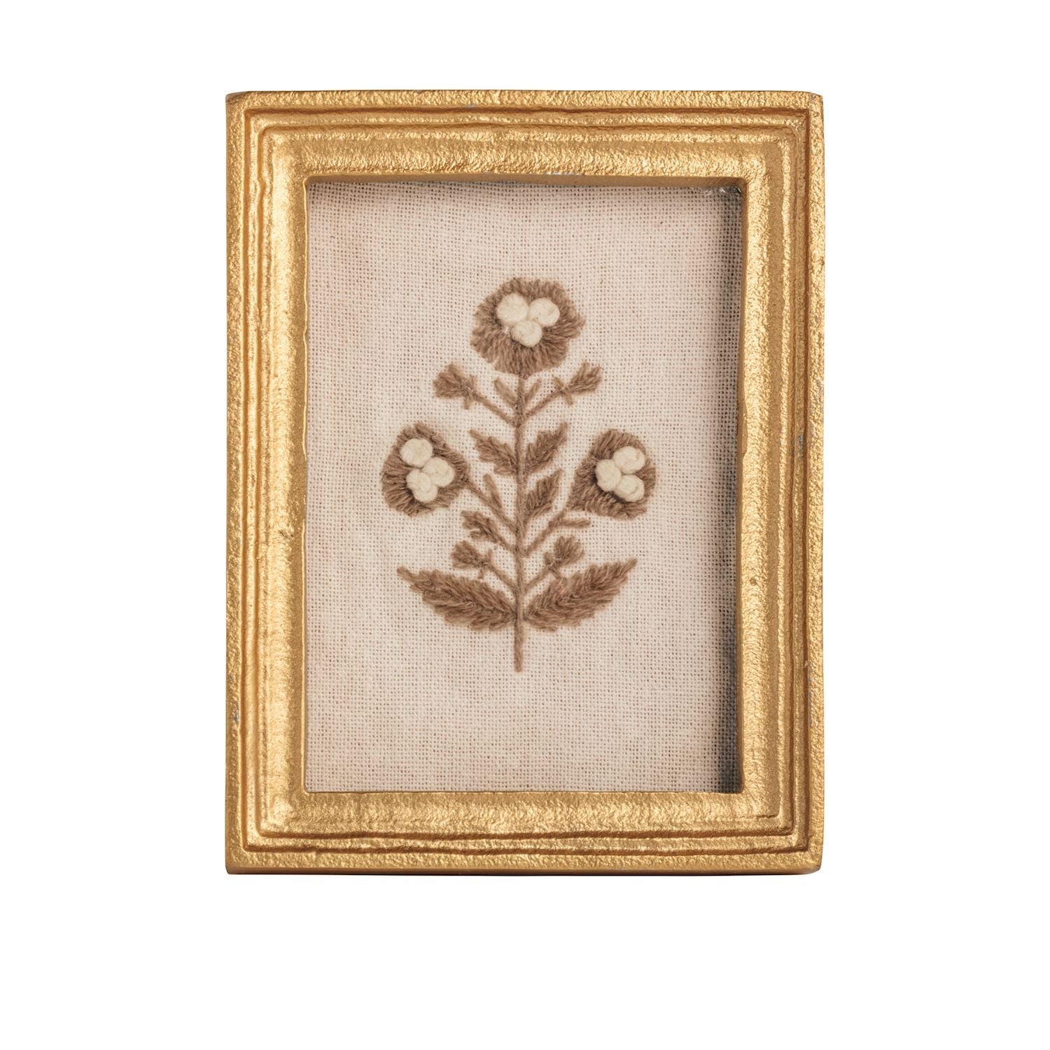 Framed Block Print Flowers