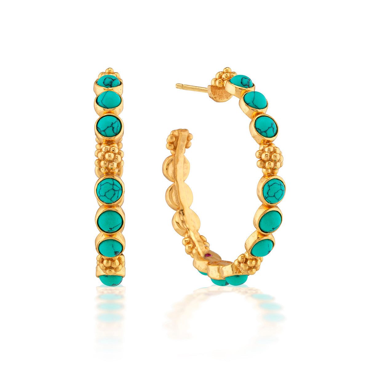 Berry Gem Hoop Earring