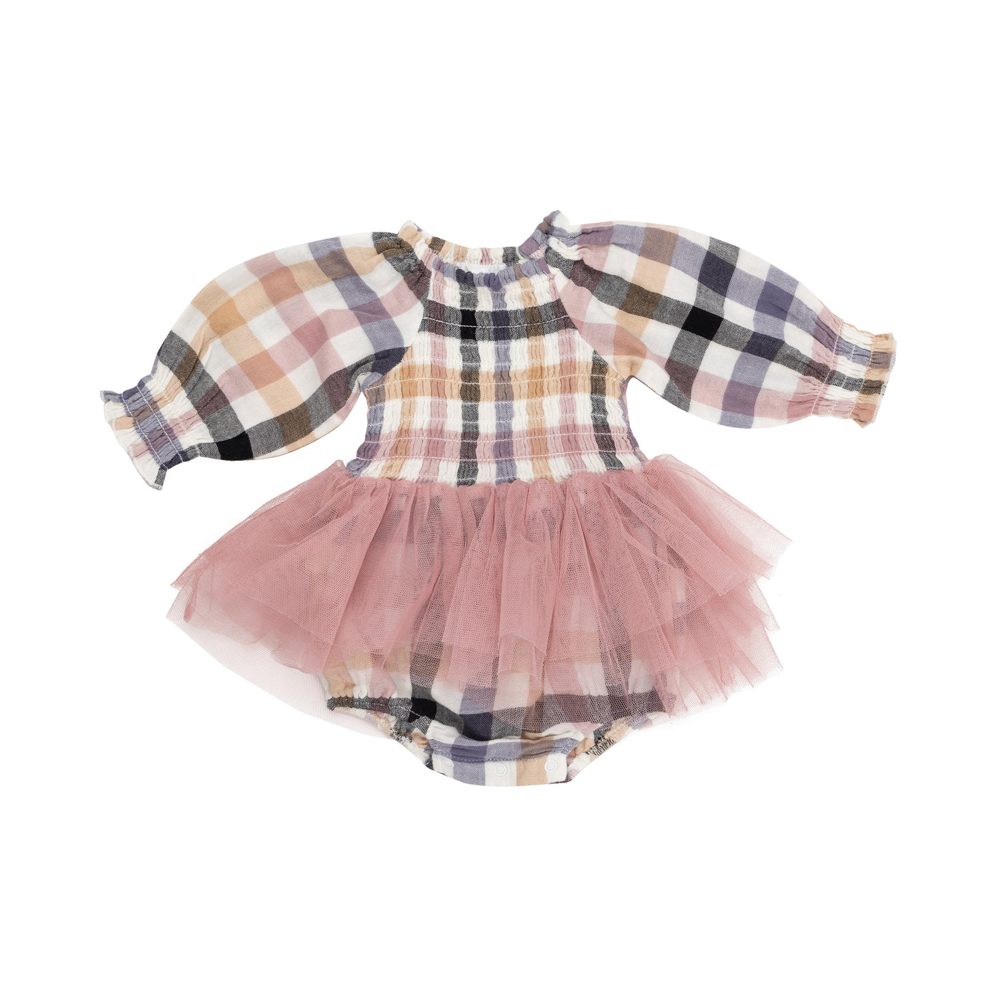 L/S Smocked Tutu Bubble