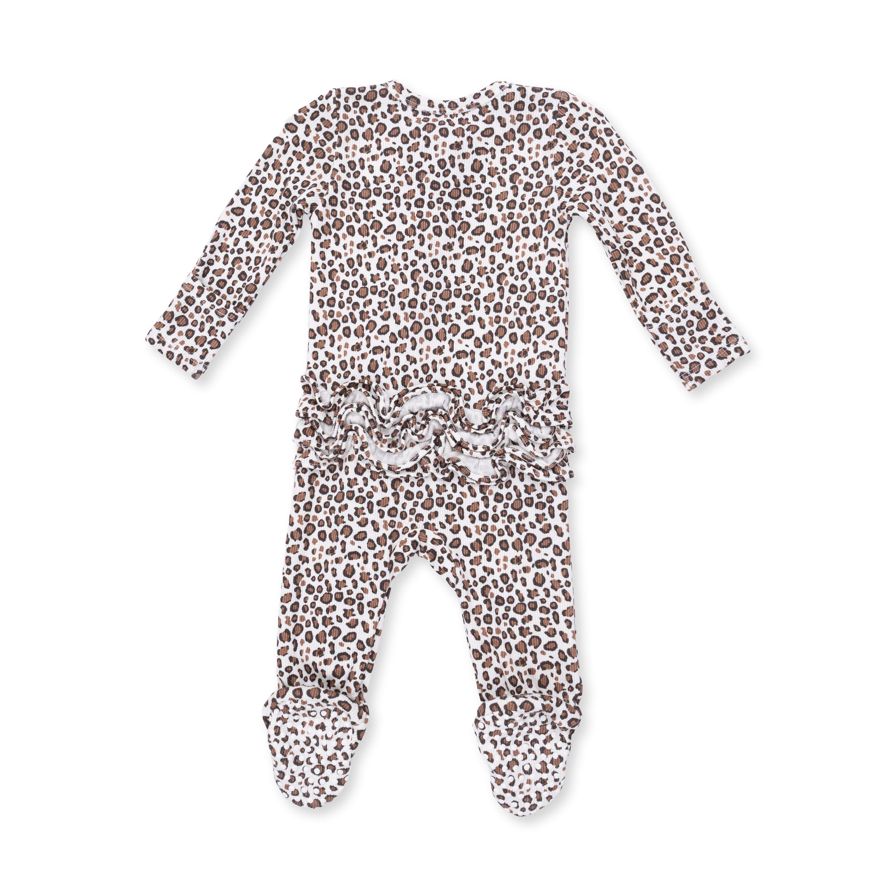 2 Way Ruffle Back Zipper Footie