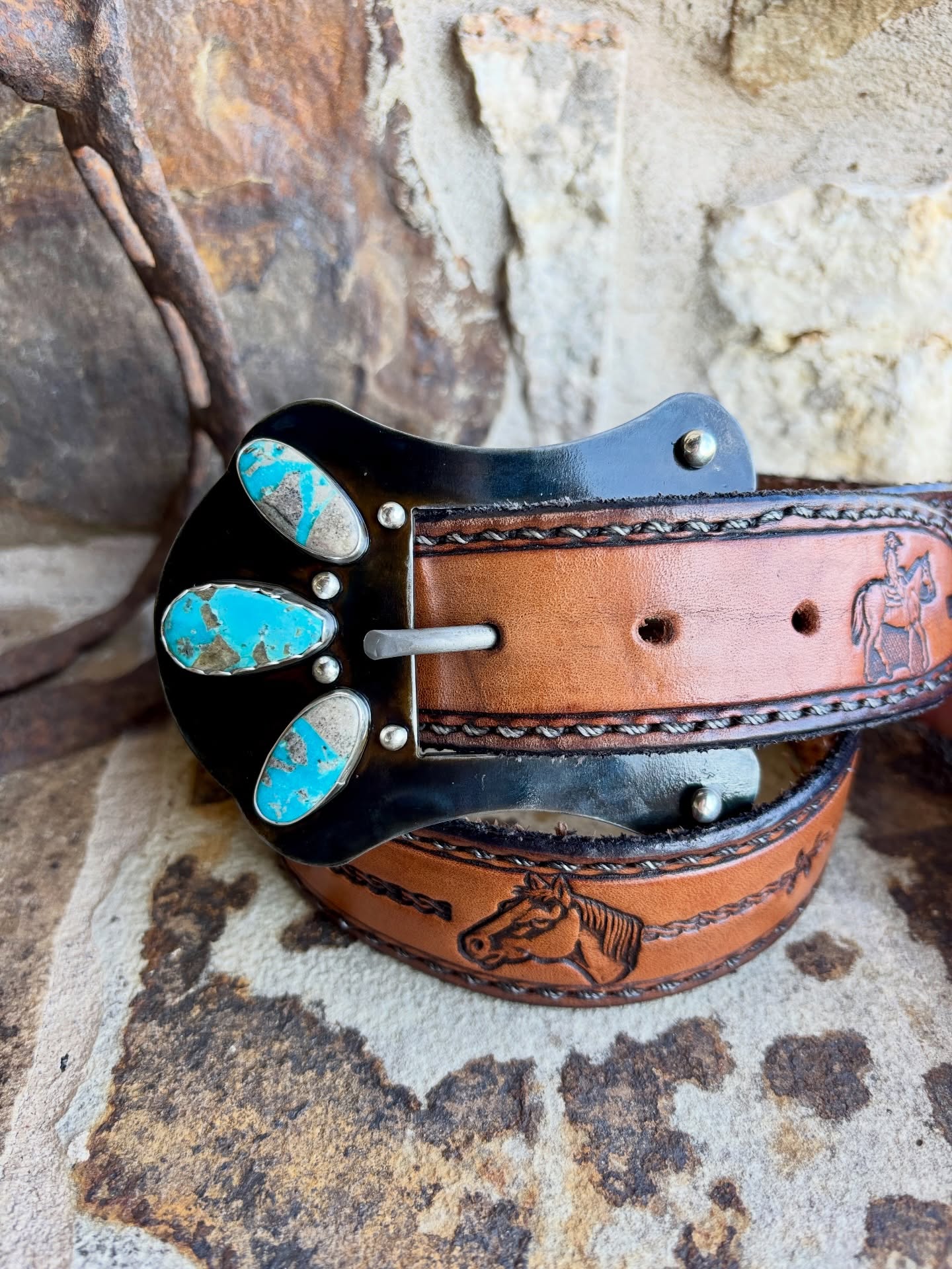 Three Stone Belt Buckle