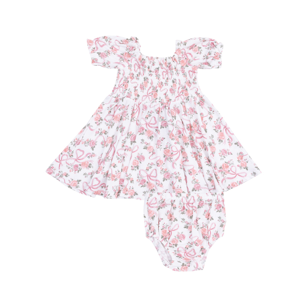 Puff Slv Smocked Dress & Dc