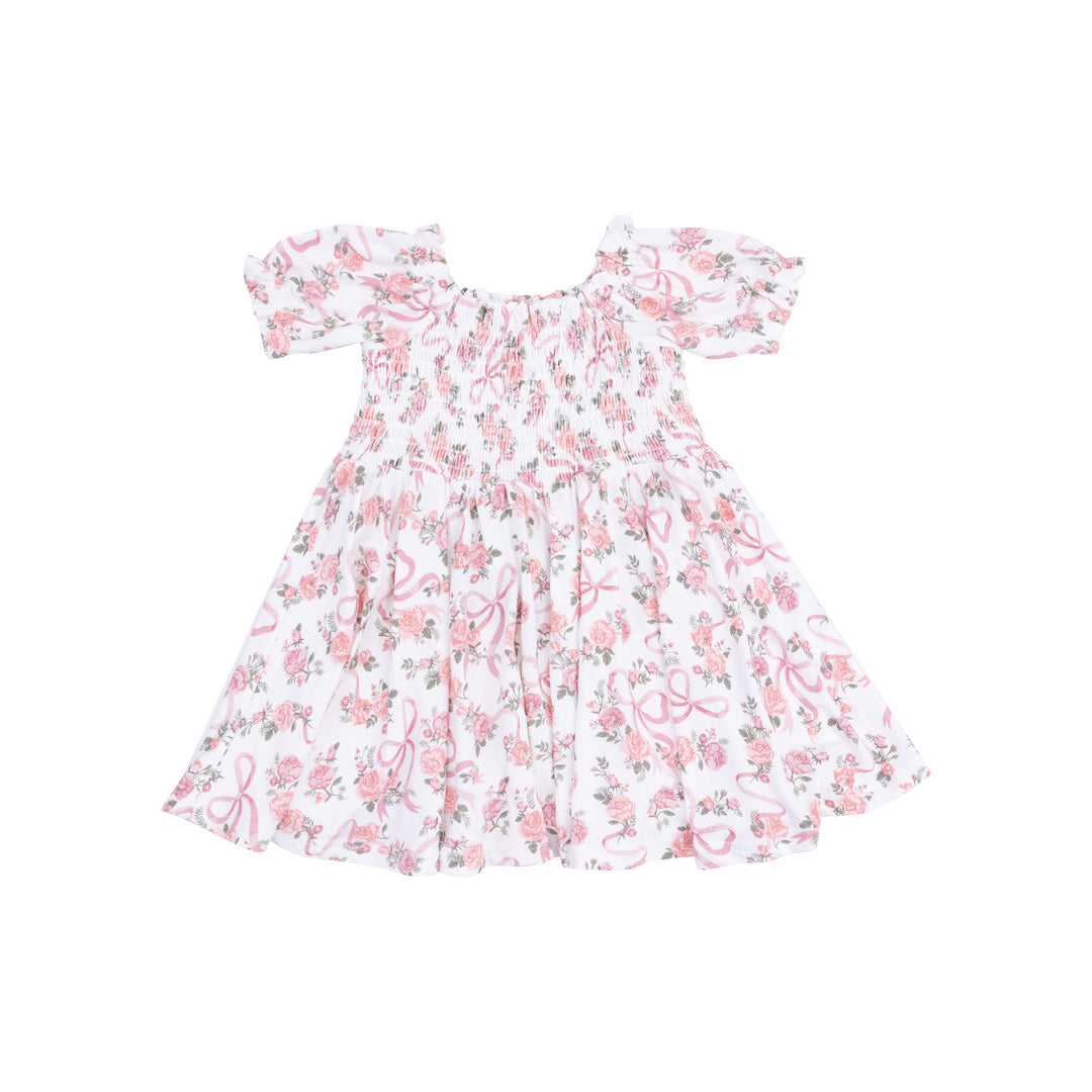 Puff Slv Smocked Dress & Dc