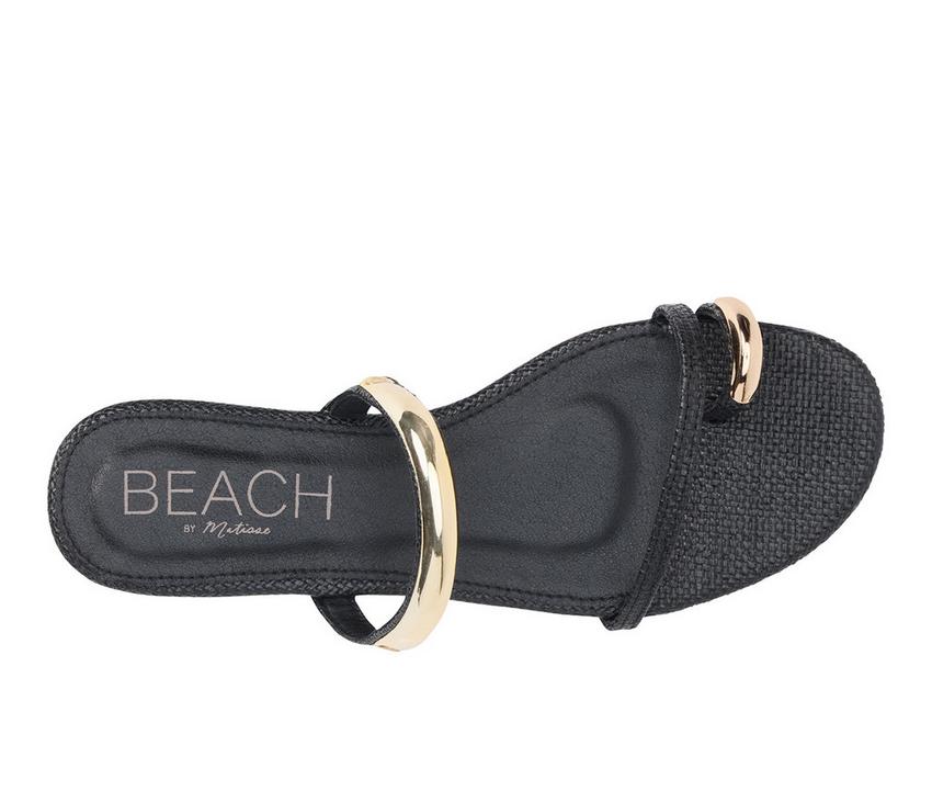 Vacay Black Sandal W/ Gold