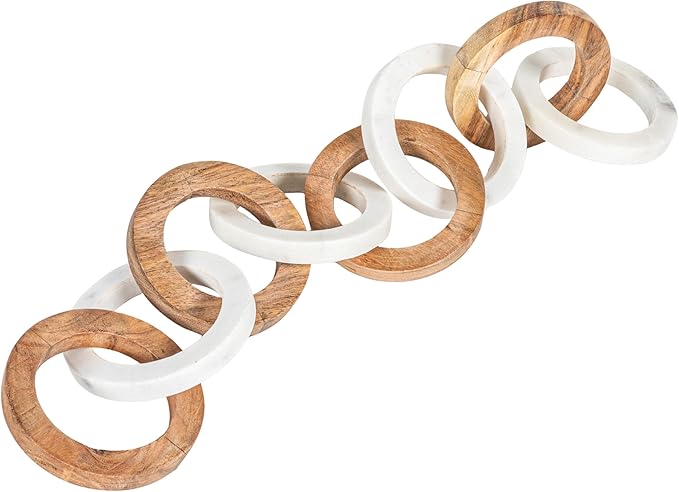 Acacia Wood Marble Chain