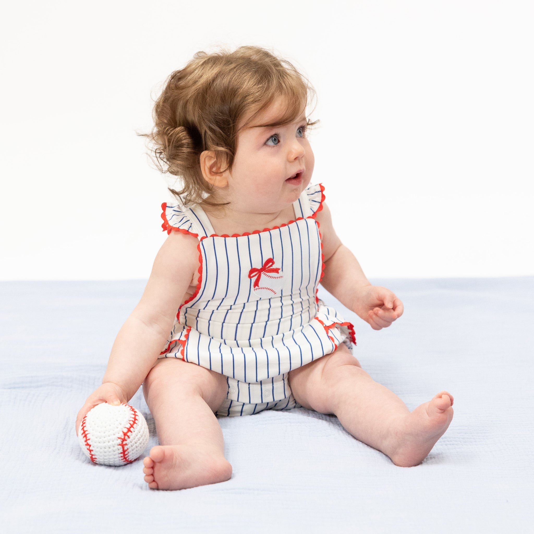 Baseball Ric Rac Rfl Sunsuit