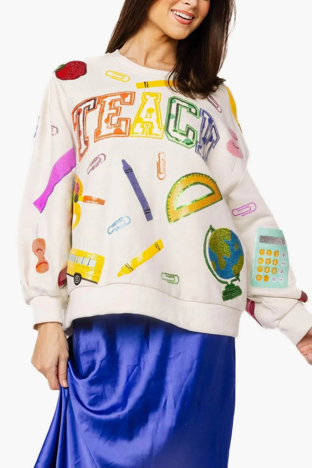 Multi 'Teach' Icon Sweatshirt