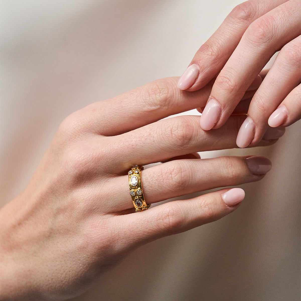 Maharani Hammered Ring
