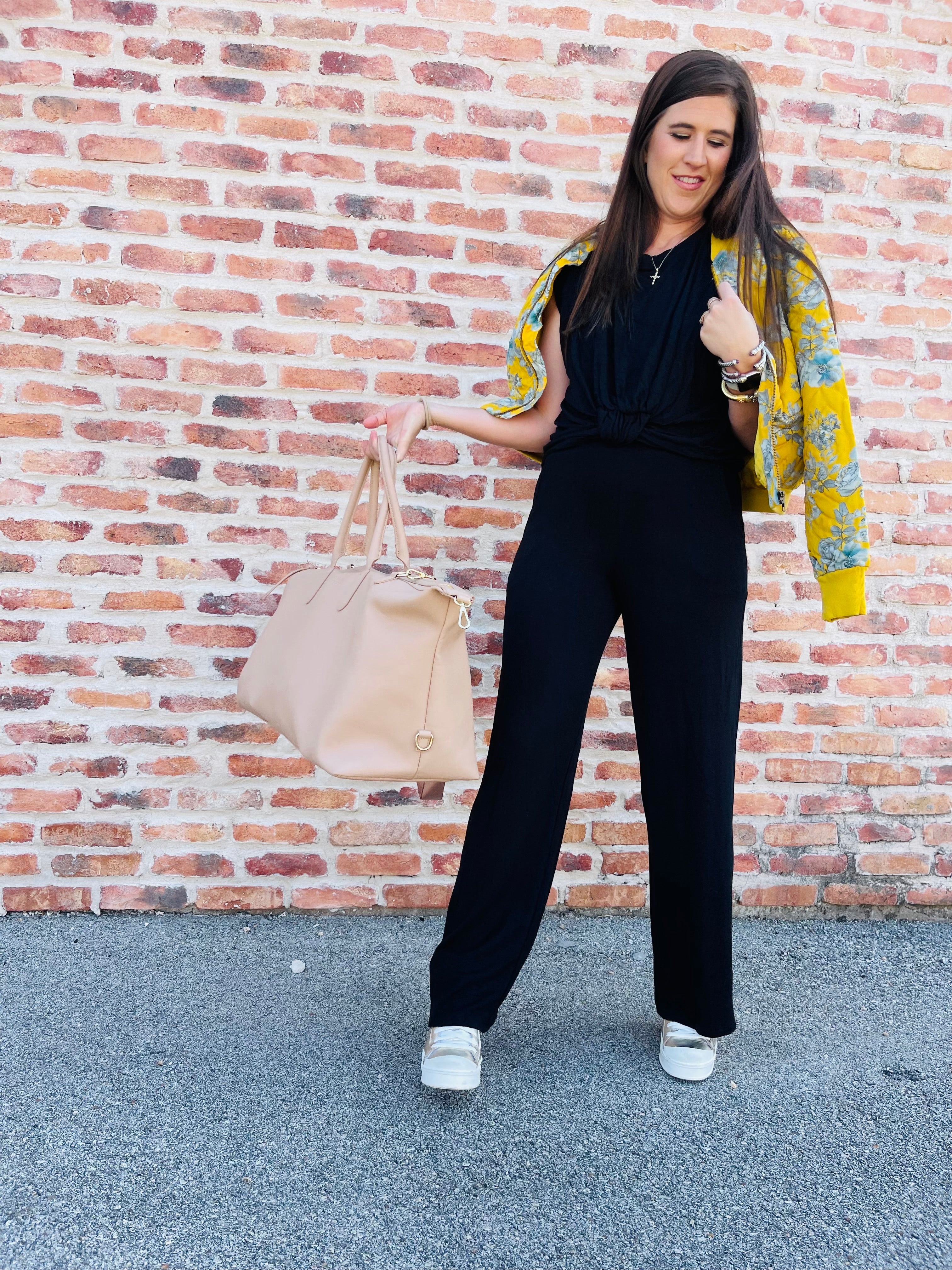 Black Flare Pant With Pockets