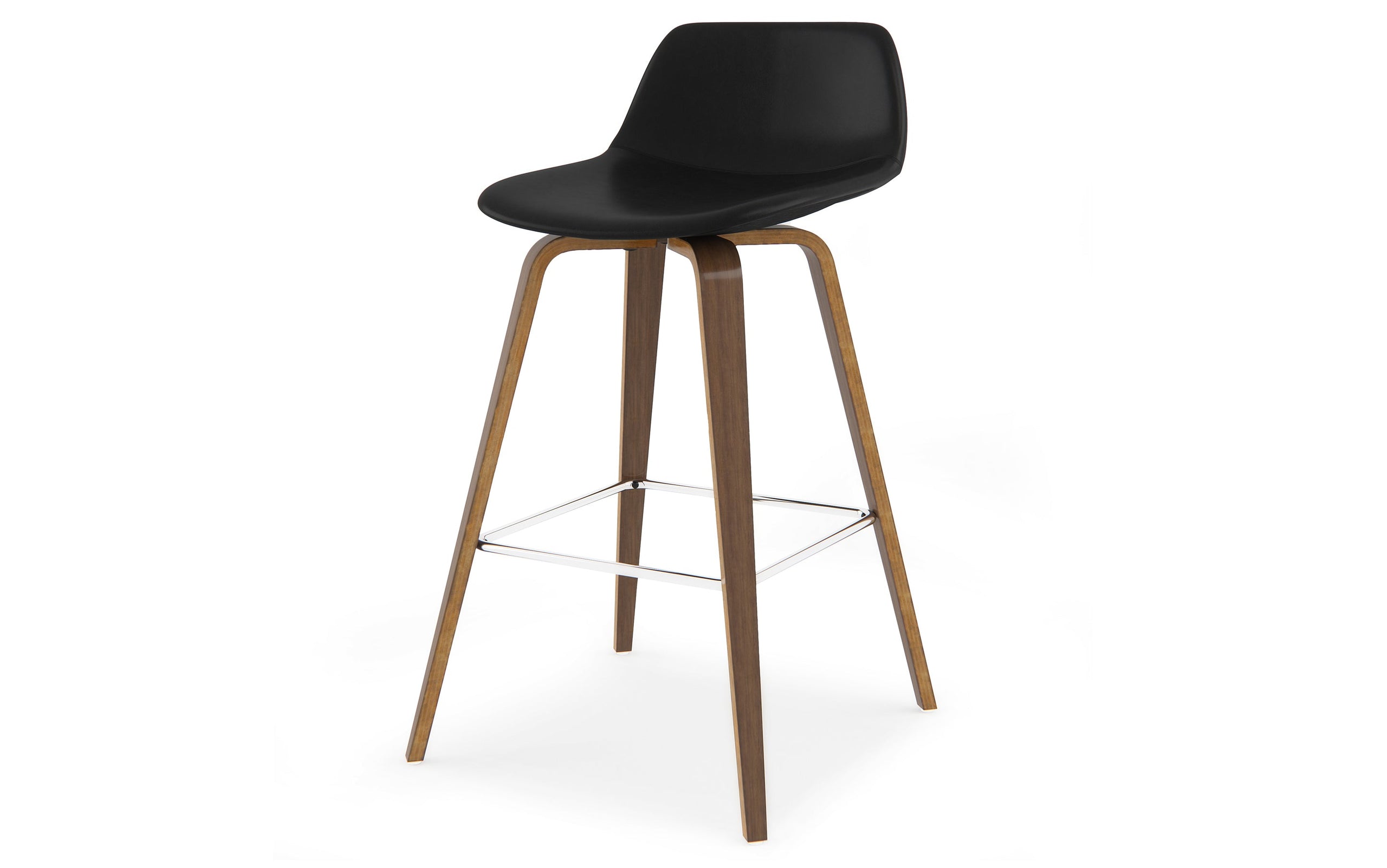 Leather Wooden Barstool