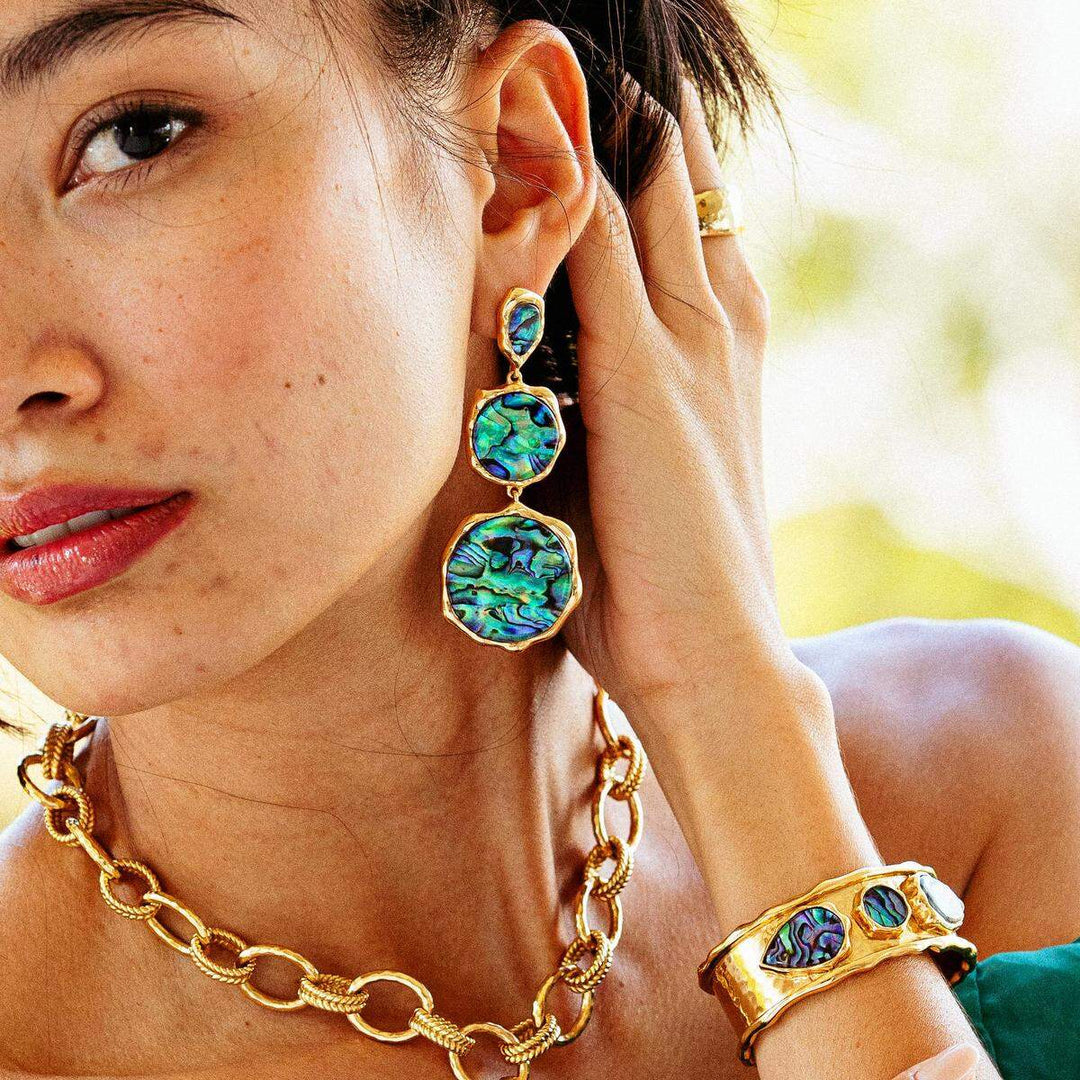 Aurora Triple Drop Post Earring