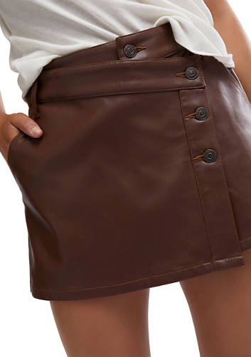 Wynne Vegan Leather Skirt