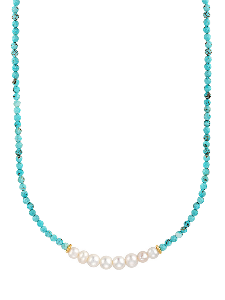 Corinne Turquoise Beaded Necklace