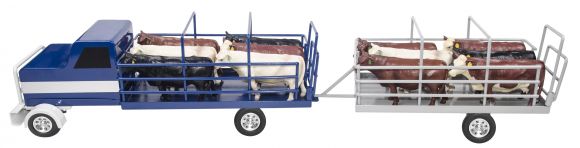 Blue Cattle Truck