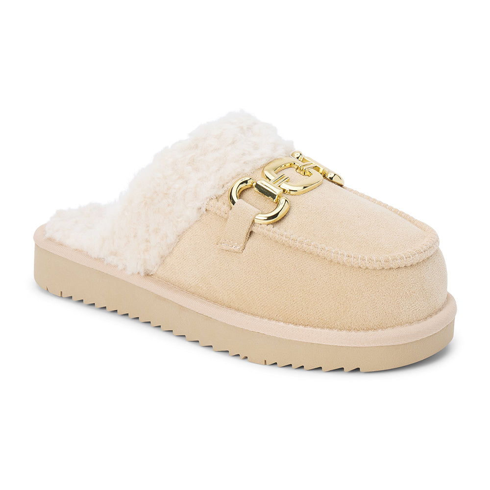 Davos Natural Plush Slide