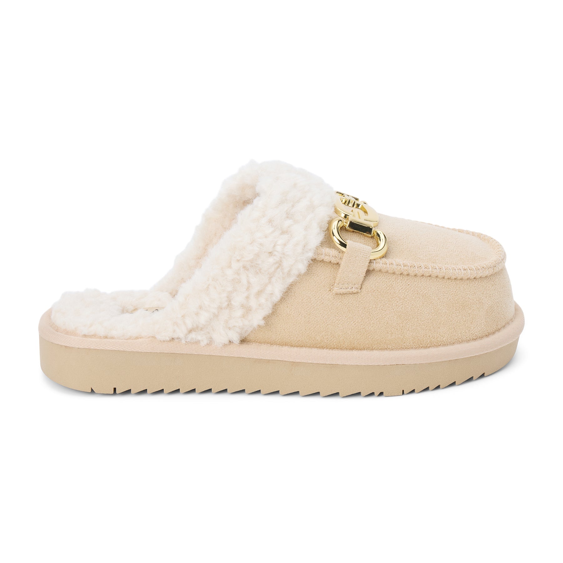 Davos Natural Plush Slide