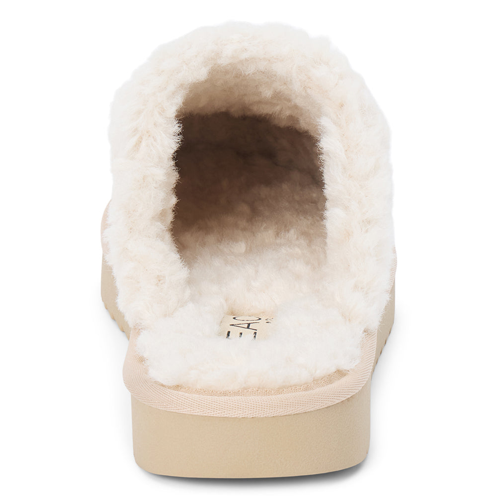 Davos Natural Plush Slide