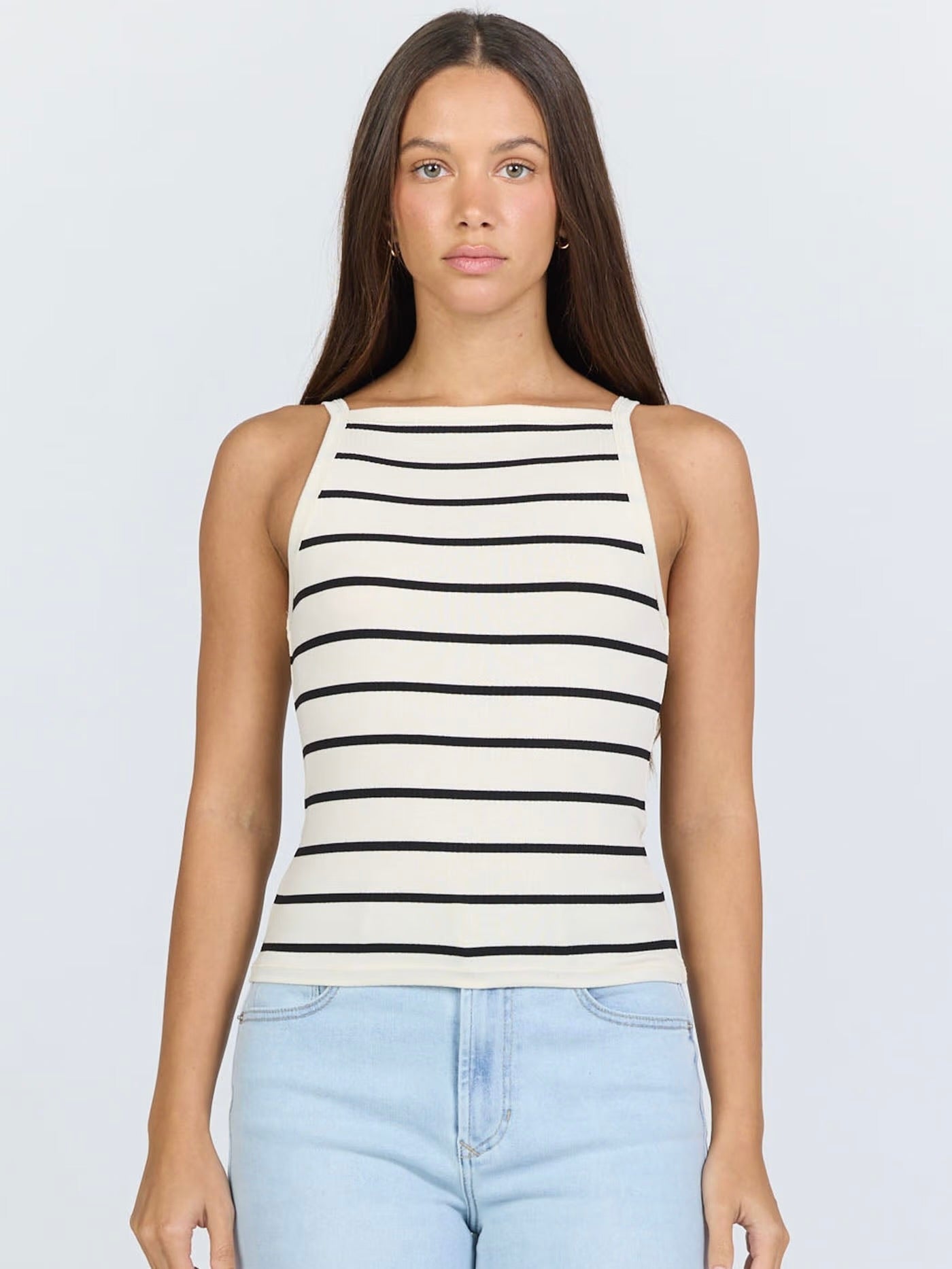 Moira Sleeveless Striped Top