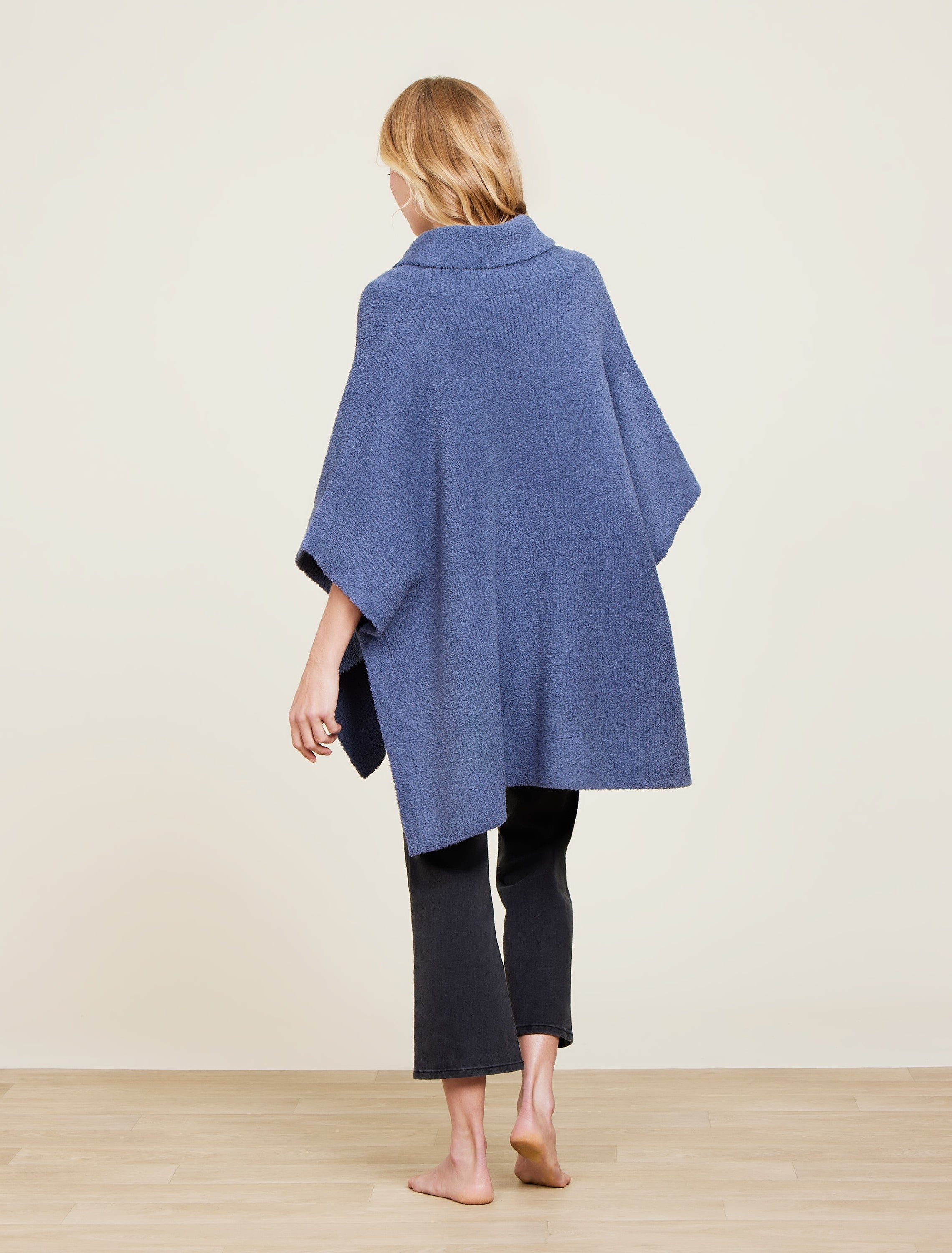 Cozychic Shawl Collar Poncho