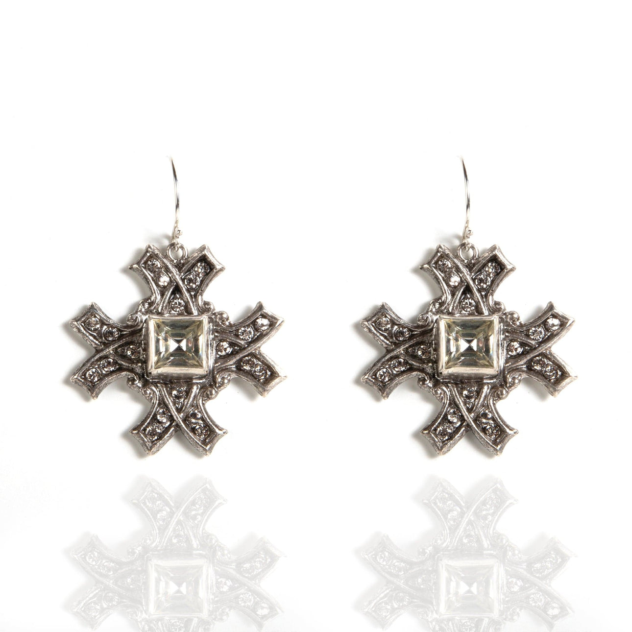 Saint Decor Cross Earrings