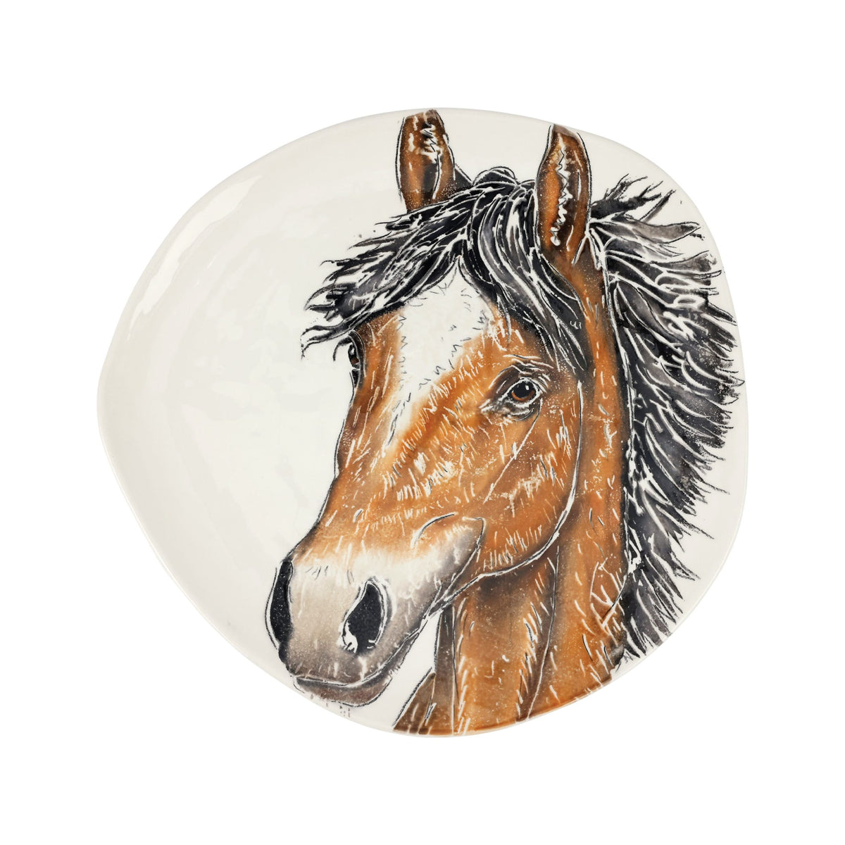 Fattoria Horse Round Platter