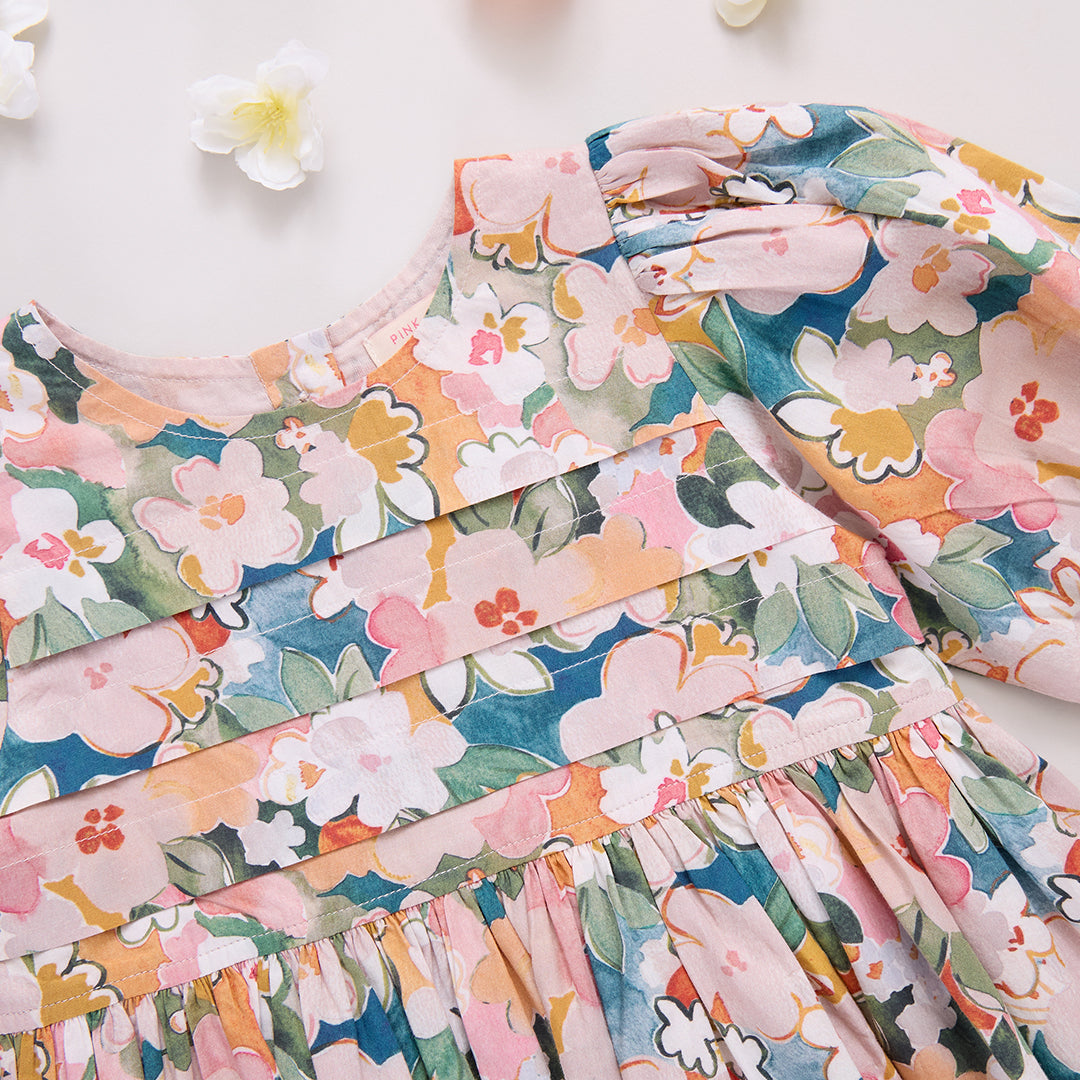 Evelyn Dress Watercolor