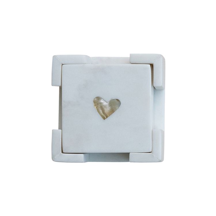 Marble Coasters W/Mop Inlay