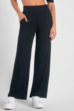 Black Flare Pant With Pockets