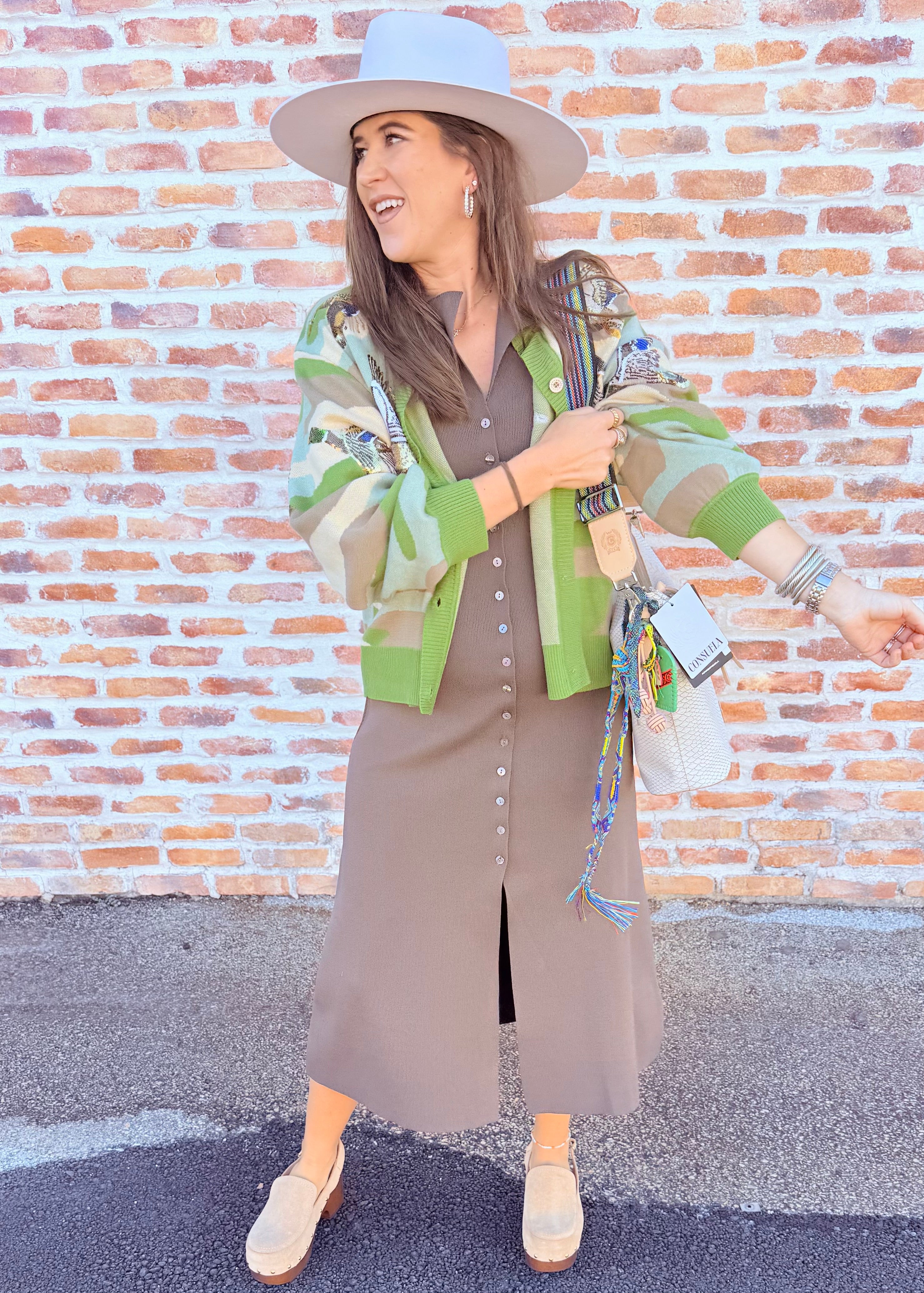 Lily Halter Shirt Midi Dress
