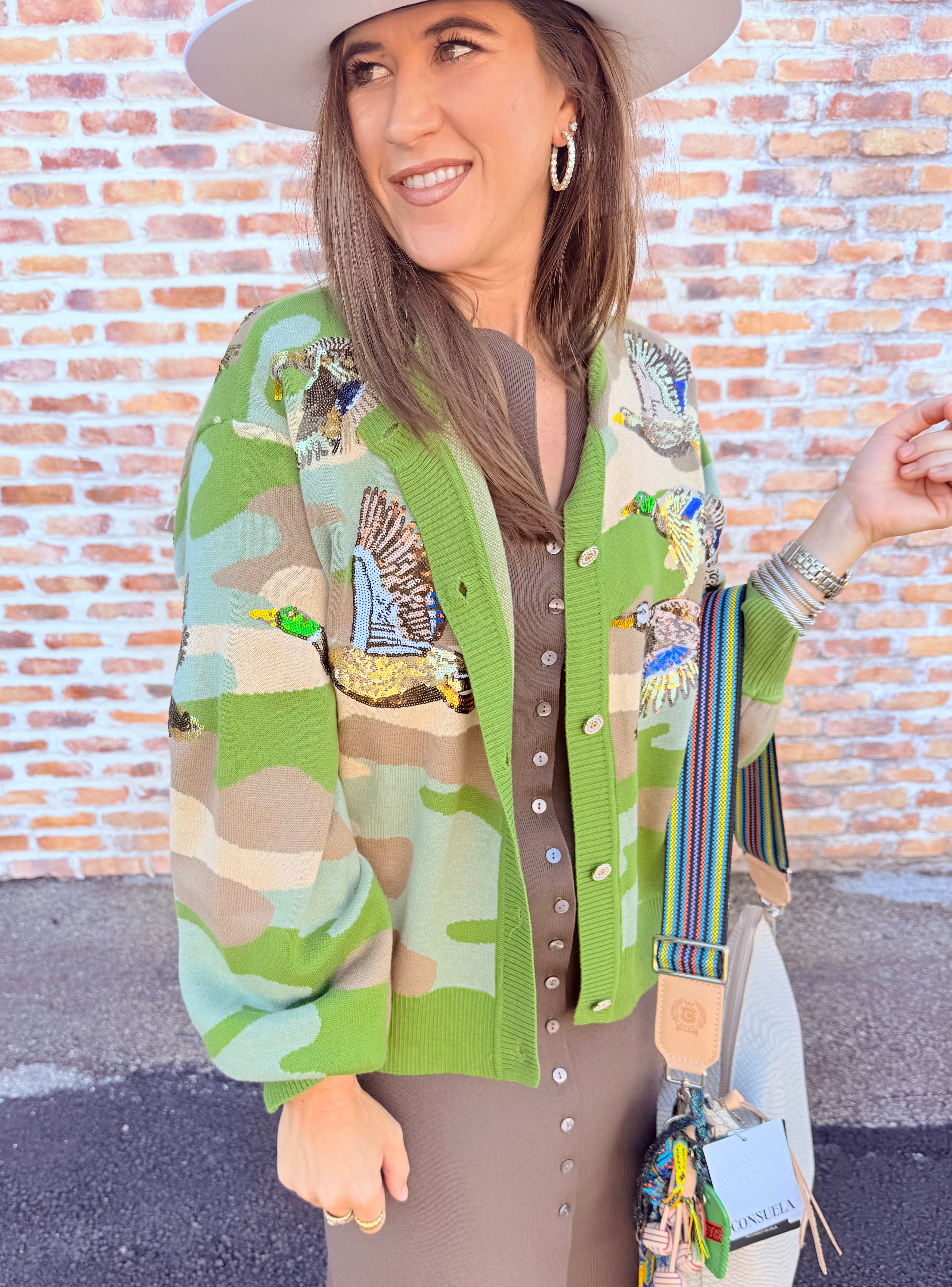 Camo Flying Ducks Cardigan