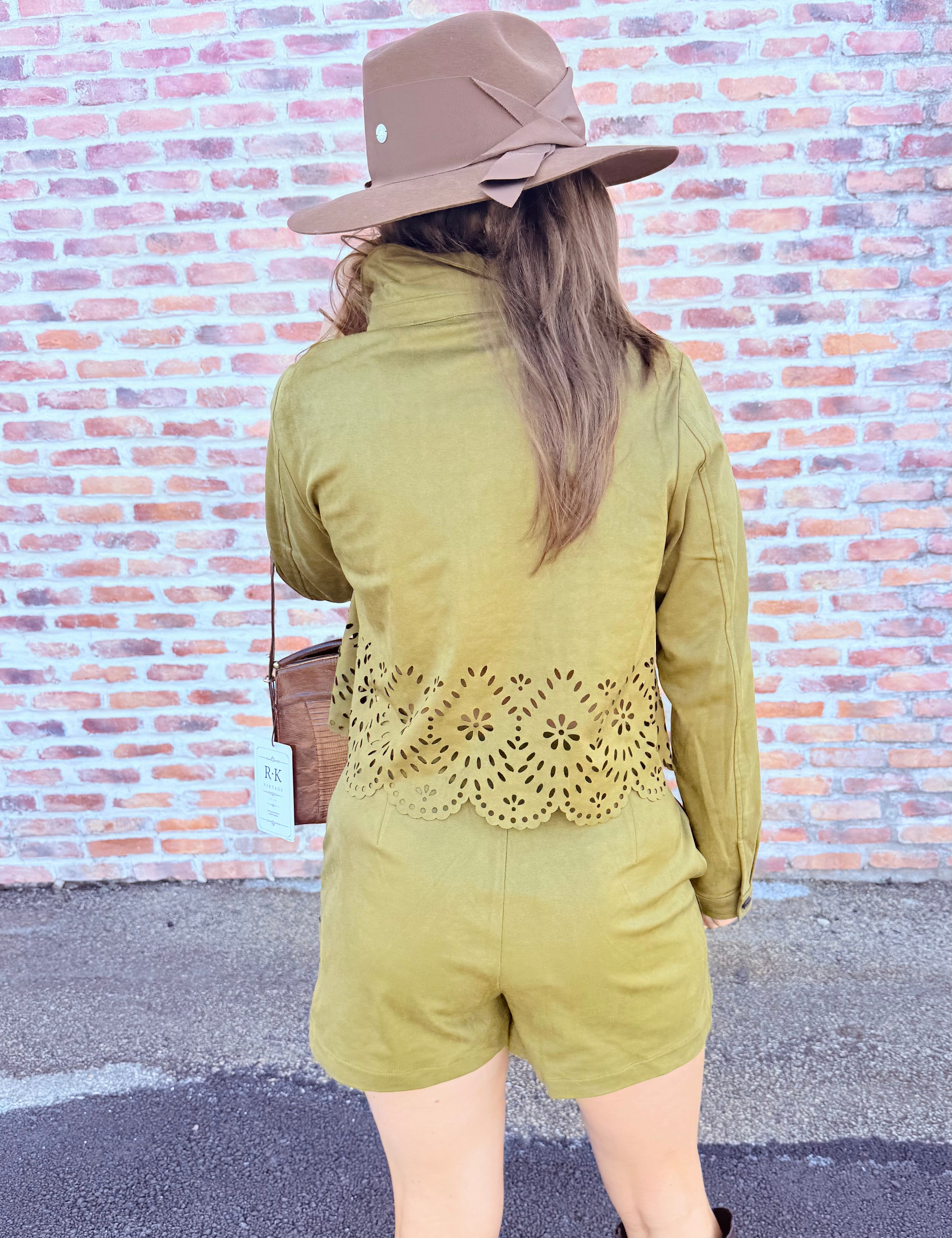 Davi Faux Suede Skort